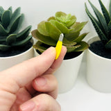 Yellow Christmas Light Charm, 10x25mm