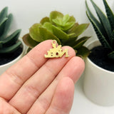 Enamel Noel Christmas Charms, 15x19mm