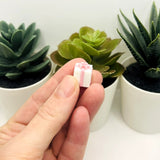 3D Pink and White Present Charms, 13x13mm