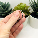 Silver Toned Steel Key Chain Starter Split Rings, 25mm