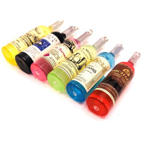 Colorful Acrylic Wine Bottle Pendants, 53x12mm