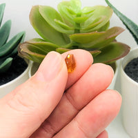 4, 20 or 50 Pieces: 6x8 mm Teardrop Yellow Topaz Imitation Crystal November Birthstone Beads