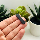 3D Blue Snowboard Charms, 35x9 mm