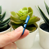 3D Blue Snowboard Charms, 35x9 mm