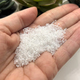 Clear Frosted 11/0 MIYUKI Delica Beads, 10g