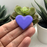 Purple Heart Charms, 28x31mm