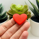 Red Heart Charms, 28x31mm