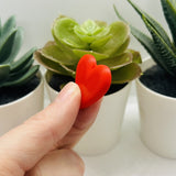 Red Heart Charms, 28x31mm