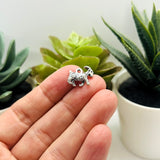 Small Silver Goat Charms, 13x17mm