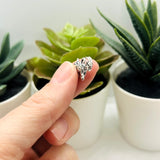 Small Silver Goat Charms, 13x17mm