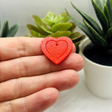 Interlocking Heart Charms, 25x25mm