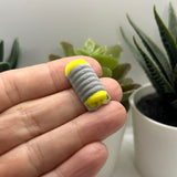 3D Rubber Duckie Isopod Charms, 13x26mm