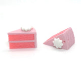 Strawberry Cake Pink Frosting Charms, 20x15x13mm