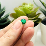 8mm Green Crackle Glass Beads