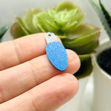 Blue and White Hanukkah Light Charms, 10x25mm