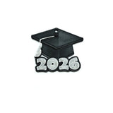 Graduation cap with '2026' on a white background