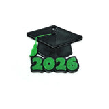 Graduation cap with '2026' text on a white background