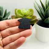 Green and Black 2026 Graduation Cap Charms, 28x25mm