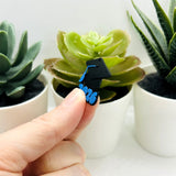 Blue and Black 2026 Graduation Cap Charms, 28x25mm