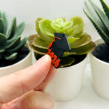 Red and Black 2026 Graduation Cap Charms, 28x25mm