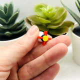 Colorful Rocket Ship Charms, 16x27mm