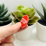 Stop Sign Charms, 25x28mm