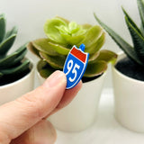Interstate 95 Charms, 25x28mm