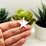 4th of July Star Flag Charm, 26x27mm