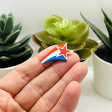 4th of July Shooting Star Charm, 25x25mm