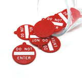 Road sign charm with 'Do Not Enter' text on a white background