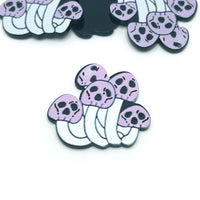 1, 4 or 20 Pieces: Acrylic Creepy Mushroom Charms
