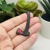 1, 4, or 20 Pieces: Bloody Horror Axe Charm - Double Sided
