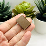 3D Brown Book Charms, 27x18mm