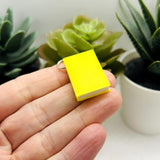3D Yellow Book Charms, 27x18mm