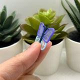 Purple and Blue Butterfly Charm, 34x25mm