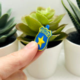 Police Badge Charm, 21x28mm