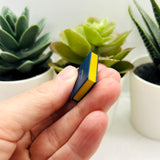 3D Blue Bible Book Charm with Gilded Pages, 27x18mm