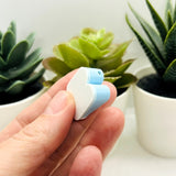 Blue Baby Boy Shoes Charm, 20x24mm