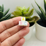ABC Baby Block Charm, 16x16mm