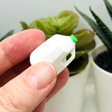 3D Miniature Milk Jug Charms, 17x27mm
