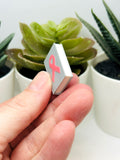 3D Pink Awareness Ribbon Book Charms, 27x18mm