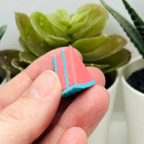 Blue and Pink Unicorn Cake Charms, 20x15x13mm