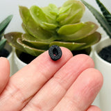 Tiny Black Top Hat Charms and Bead Caps, 7x10mm