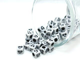white beads with mixed emoji faces
