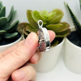 Silver Gnome Fairy Door Charm, 32x25mm