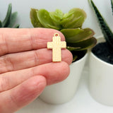 USA American Flag Cross Charms, 23x13mm