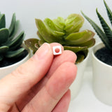 Square Multicolor Alphabet and Heart Beads, 6x6mm