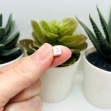 Square Multicolor Number Beads, 6x6mm