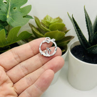 1, 4, 20 or 50 Pieces: Silver Round Mushroom Charms
