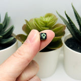 Square Multicolor Beads with Cross, 6x6mm